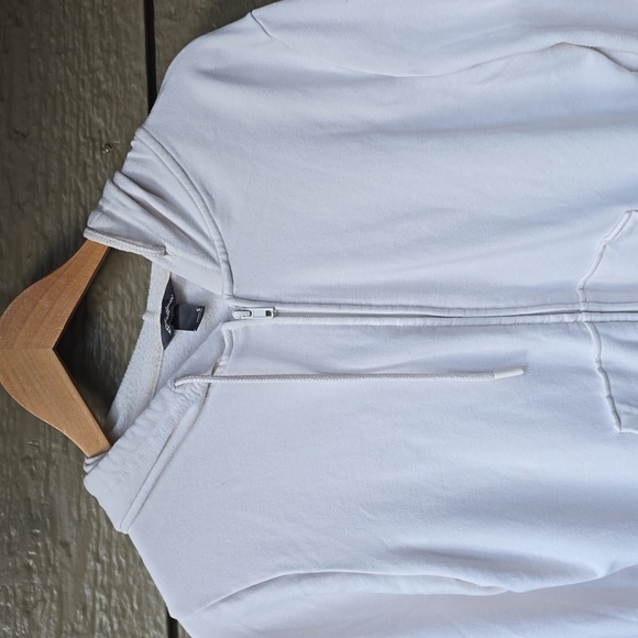 Eddie Bauer supersoft full zip  Cream chalk Hoodie Small S - Picture 4 of 12